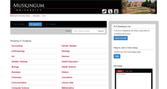 Desktop Screenshot of libguides.muskingum.edu